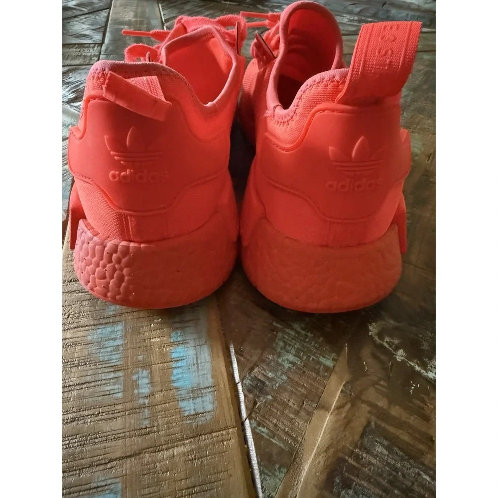 Men's Adidas NMD R1 Hot Orange Red Shoes Size 12.5